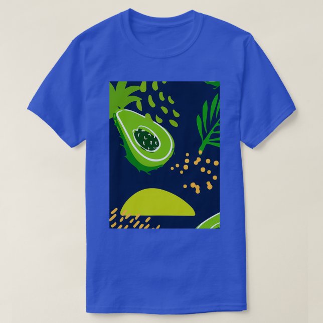 Avocado Tropical Delicious Colour Design T-Shirt (Design Front)