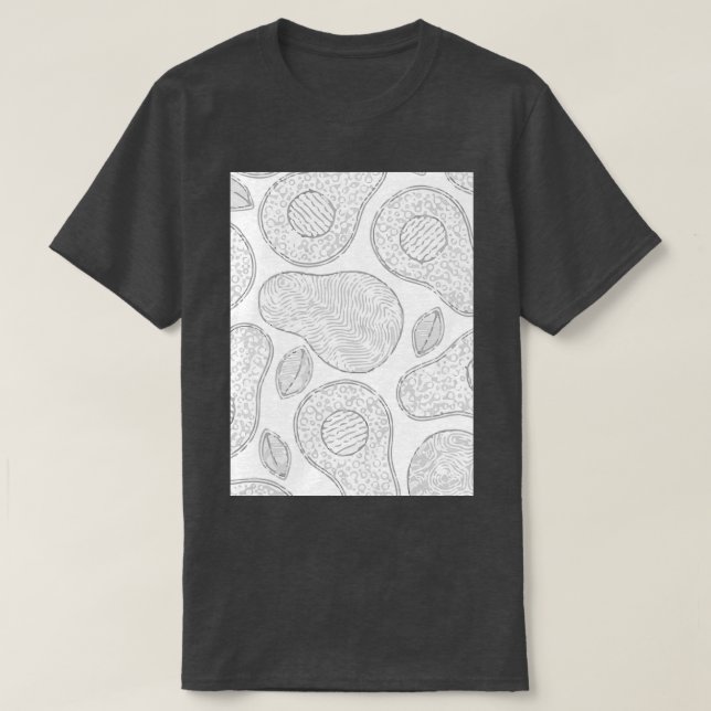 Avocado Tropical Exotic T-Shirt (Design Front)