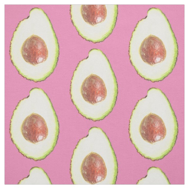Avocado Tropical Fruit Fabric (Swatch)