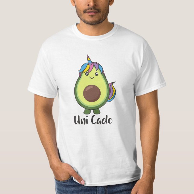 Avocado Unicorn Funny Avocados Unicorns Uni Cado T-Shirt (Front)