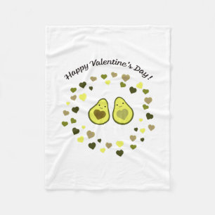 Avocado Valentine Fleece Blanket