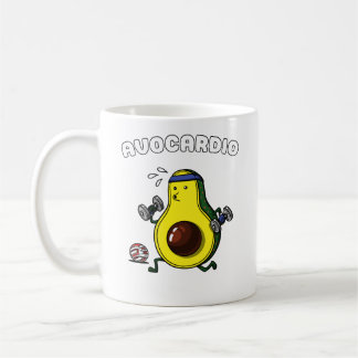 Avocado Vegan Fitness Cardio Workout Exercise Coffee Mug