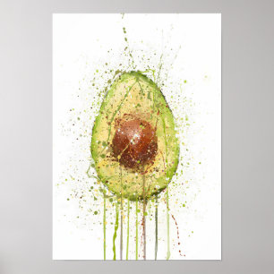 Avocado Vegetable Poster
