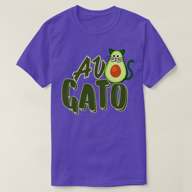 AVOCADO WITH CAT FACE 2 T-Shirt (Design Front)