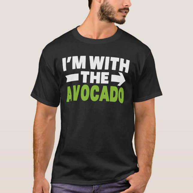 Avocado With Toast Matching Halloween Costume T-Shirt (Front)