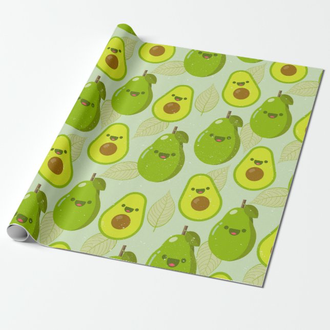 Avocado Wrapping Paper (Unrolled)