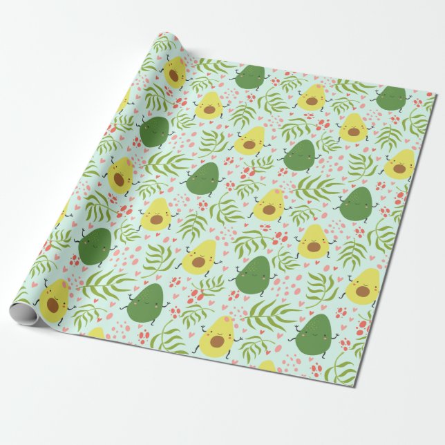 Avocado Wrapping Paper (Unrolled)
