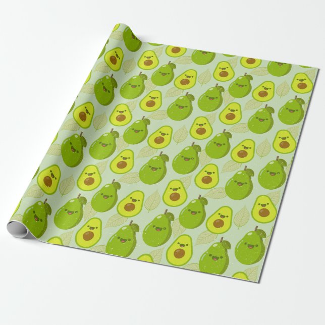 Avocado Wrapping Paper (Unrolled)