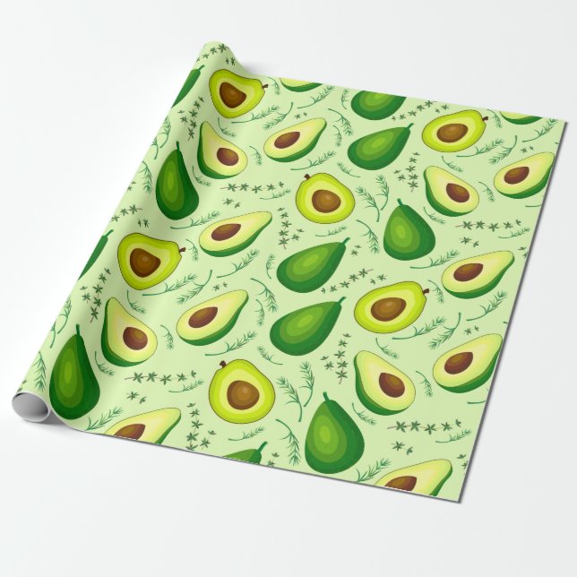 Avocado Wrapping Paper (Unrolled)