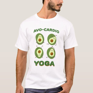 Avocado Yoga Avo-Cardio Exercise Fitness Gym Worko T-Shirt