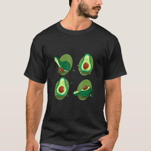 Avocado Yoga Exercise Fruit Yoga Instructor Medita T-Shirt