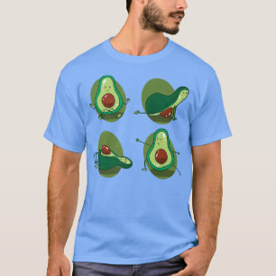 Avocado Yoga Healthy Funny Food Vegetable VeganT-S T-Shirt