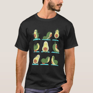 Avocado Yoga Workout Vegan World Vegetarian Day T-Shirt