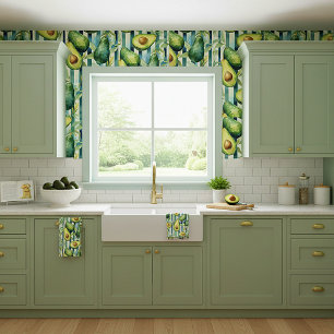 Avocados and stripes wallpaper
