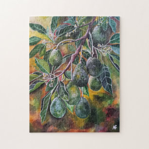 Avocados in the Autumn Sun Painting by Alfred Fox Jigsaw Puzzle