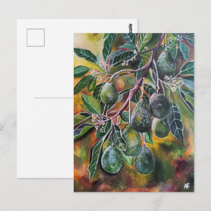 Avocados in the Autumn Sun Painting by Alfred Fox Postcard