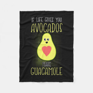 Avocados Make Guacamole Fleece Blanket