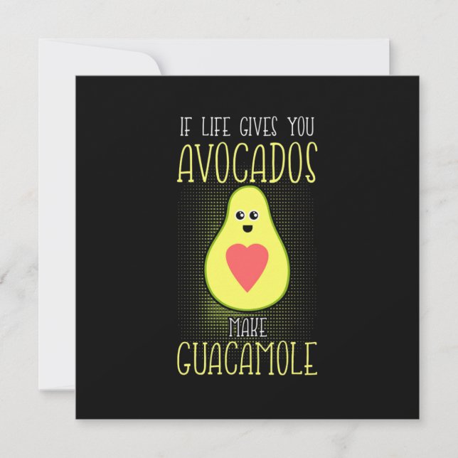 Avocados Make Guacamole Invitation (Front)
