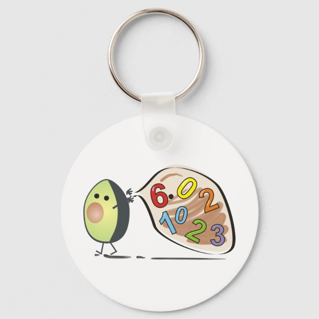 avocados numbers key ring (Front)