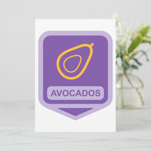 Avocados Symbol Invitation