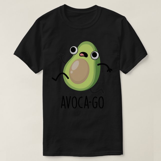 Avocago Cute Avocado PUn T-Shirt (Design Front)