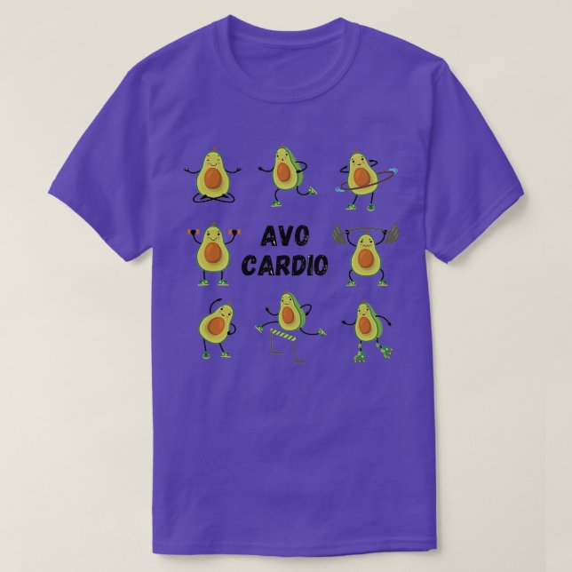Avocardio Avo Cardio Funny Fitness Avocado Pun Pat T-Shirt (Design Front)