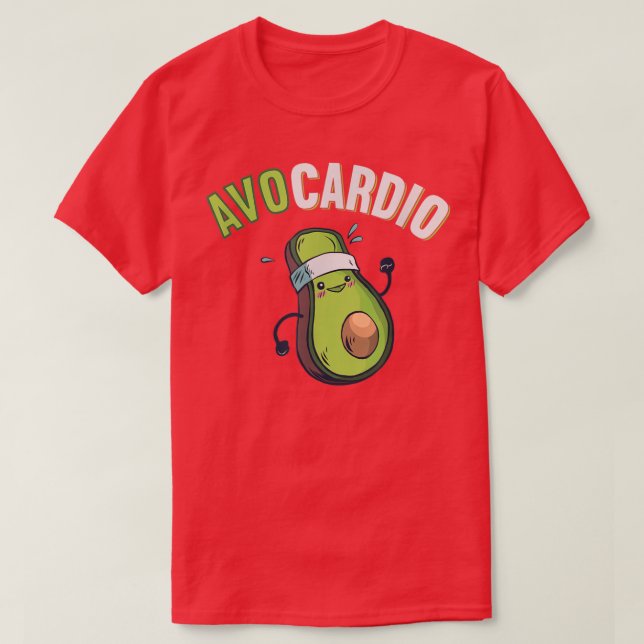 Avocardio Avocado Fitness Vegetable  T-Shirt (Design Front)
