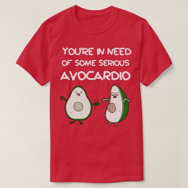 Avocardio Avocado Pun 1 T-Shirt (Design Front)