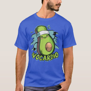 Avocardio Eercising Runner Avocado Vegetarian Avo T-Shirt