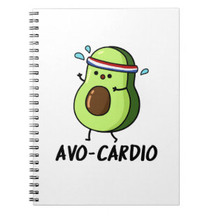 Avocardio Funny Excercise Avocado Pun Notebook