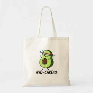 Avocardio Funny Excercise Avocado Pun  Tote Bag