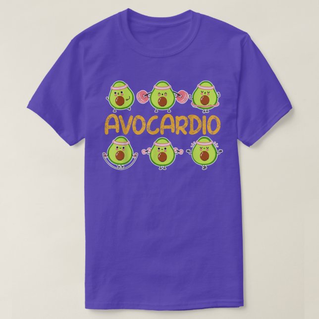 Avocardio, Gym Funny, Avocado Workout For Men Wome T-Shirt (Design Front)
