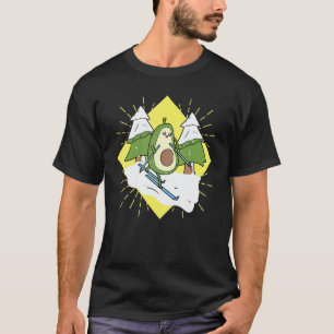 Avocardio heart fitness cardio sport skier vegan v T-Shirt
