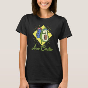 Avocardio heart fitness cardio sport vegan vegetar T-Shirt