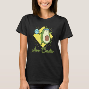 Avocardio Soccer heart fitness cardio sport vegan  T-Shirt