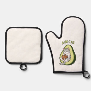 Avocat Cuteness Oven Mitt & Pot Holder Set