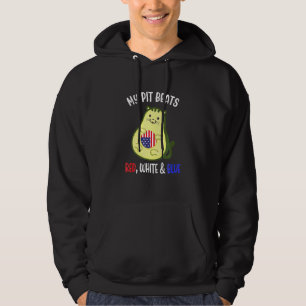 Avocato Avocado Cat 4h Of July Patriotic Women Men Hoodie