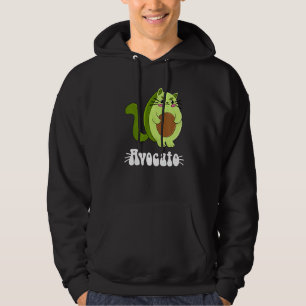 Avocato Avocado Cat Cat Owner Vegan Vegetarian Hoodie