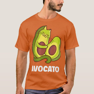 Avocato Avocado Cat Vegan Vegetarian T-Shirt