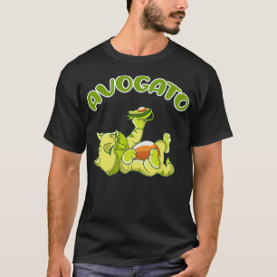 Avocato Avocado Kitten Eats Green Fruits T-Shirt
