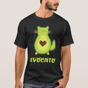 Avocato Cat Avocado Pun Mum Owner Joke Vegan T-Shirt