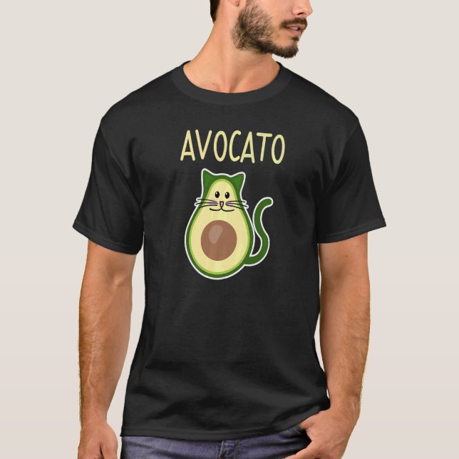 Avocato Cats Avocado Fruit Cat Animal And Pet Owne T-Shirt (Front)