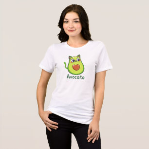 Avocato – Cute Avocado Cat Hybrid Design Funny Tri-Blend Shirt