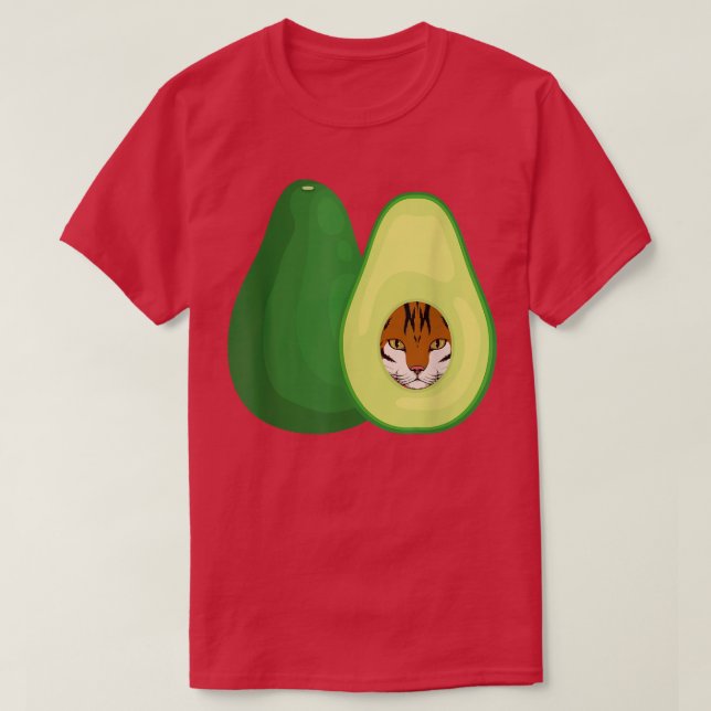 Avocato funny avocado cat design  T-Shirt (Design Front)