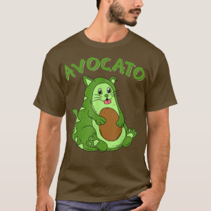 Avocato the fat cat cat owner Vegan Vegetarian T-Shirt