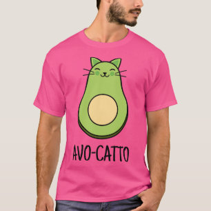 Avocatto Cute Avocado Cat Design T-Shirt