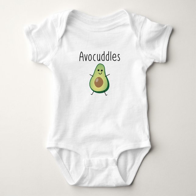 Avocuddles Baby Jersey Bodysuit (Front)