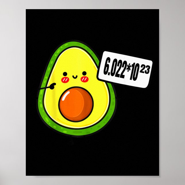 Avogadros Number Funny Science Chemistry Pun Mole  Poster (Front)