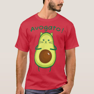 Avogato Avocado Cat Foodie lover  T-Shirt