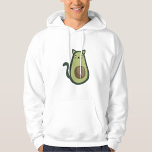 Avogato Avocado Cat Funny Food Green Hoodie